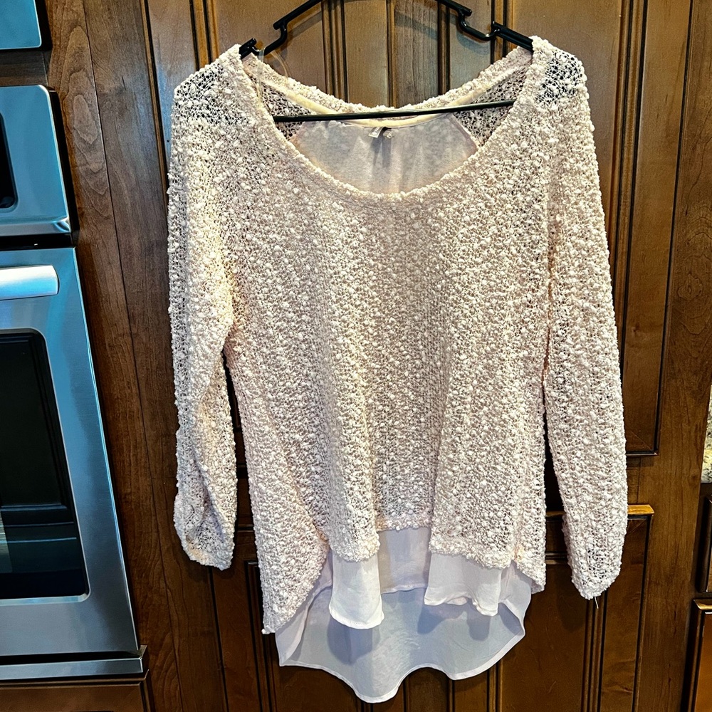 Vanity Pink Quarter Sleeve Shirt Size Medium